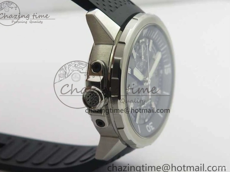 MIROTIME 0218 Aquatimer Chrono IW376803 V6F 1:1 Best Edition Gray Dial on Rubber Strap A FlexibleFit 7153